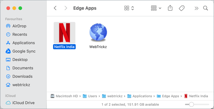 create a frame for netflix and ads in mac